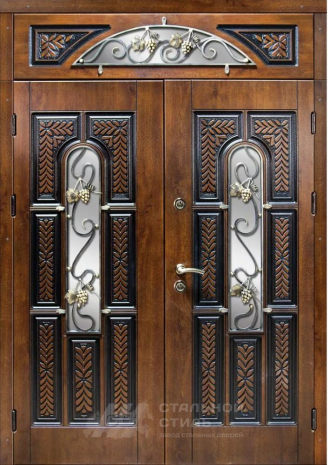 Дверь «Парадная дверь №379» c отделкой Массив дуба